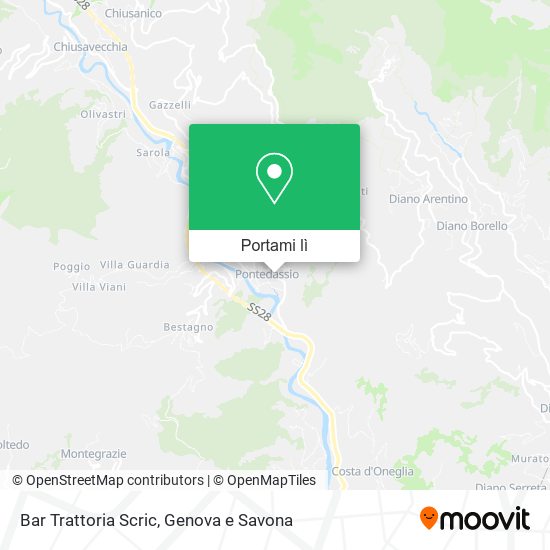 Mappa Bar Trattoria Scric