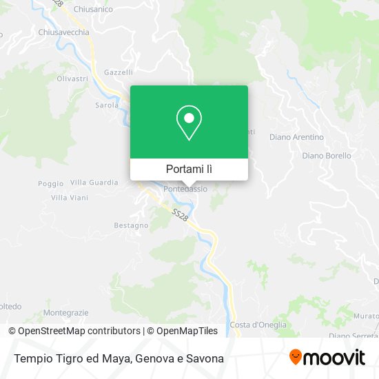 Mappa Tempio Tigro ed Maya