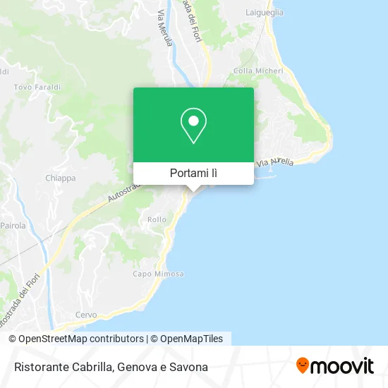 Mappa Ristorante Cabrilla