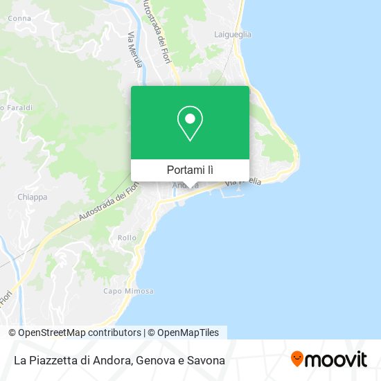 Mappa La Piazzetta di Andora