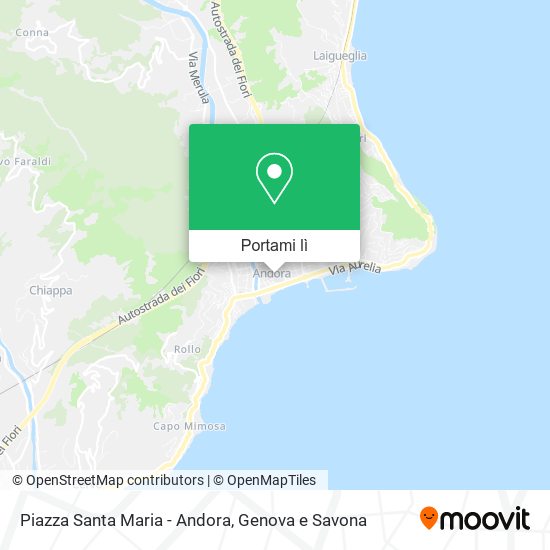 Mappa Piazza Santa Maria - Andora