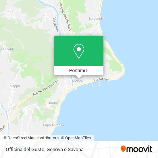 Mappa Officina del Gusto