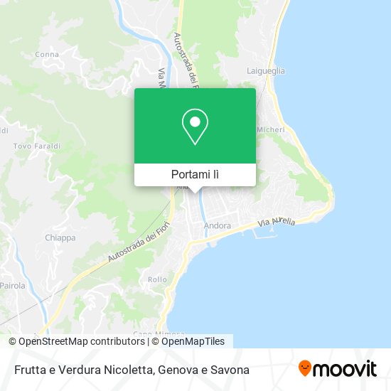 Mappa Frutta e Verdura Nicoletta
