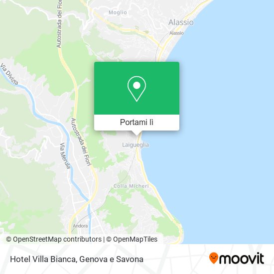 Mappa Hotel Villa Bianca