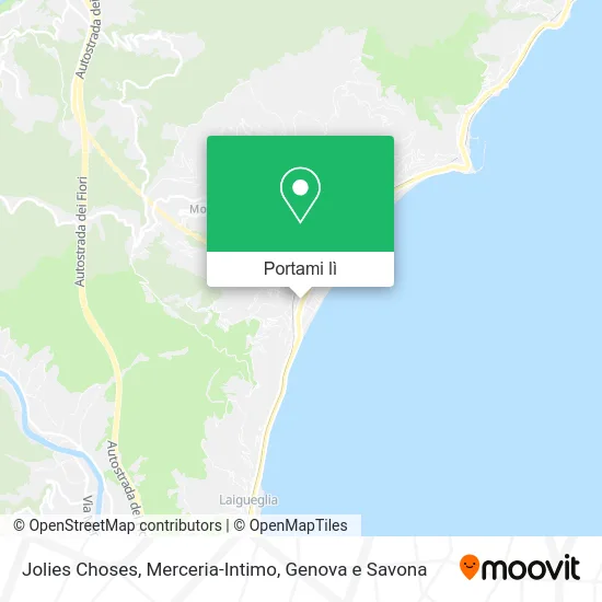 Mappa Jolies Choses, Merceria-Intimo