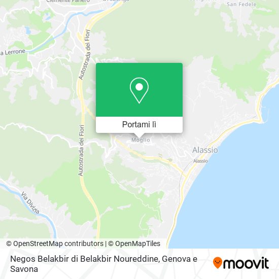 Mappa Negos Belakbir di Belakbir Noureddine