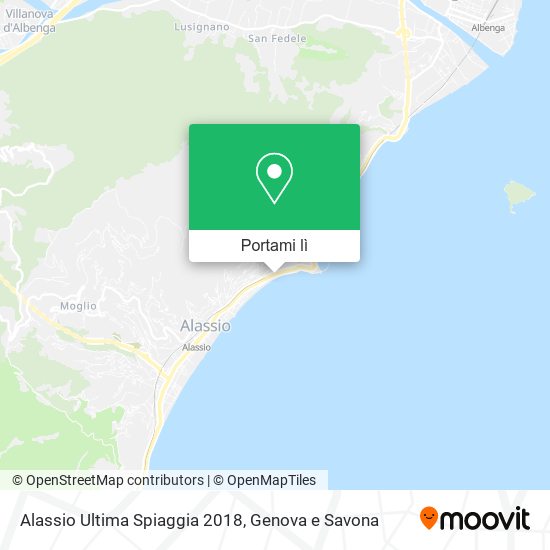 Mappa Alassio Ultima Spiaggia 2018