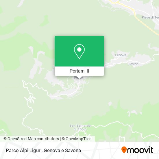 Mappa Parco Alpi Liguri