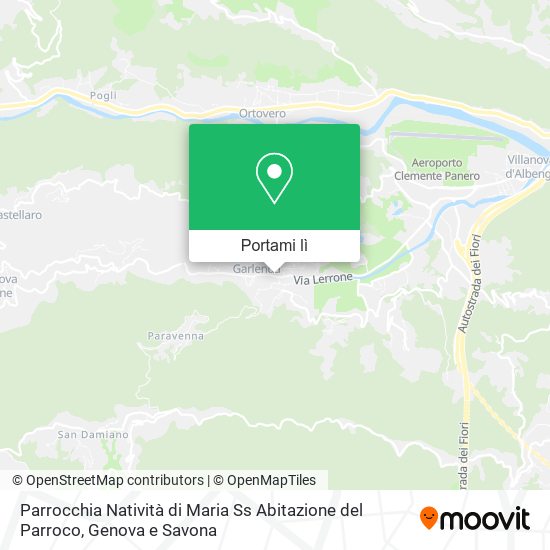 Mappa Parrocchia Natività di Maria Ss Abitazione del Parroco