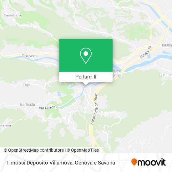 Mappa Timossi Deposito Villamova
