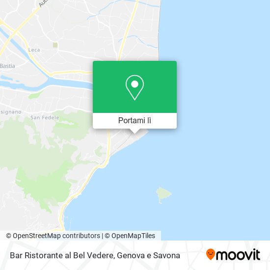 Mappa Bar Ristorante al Bel Vedere