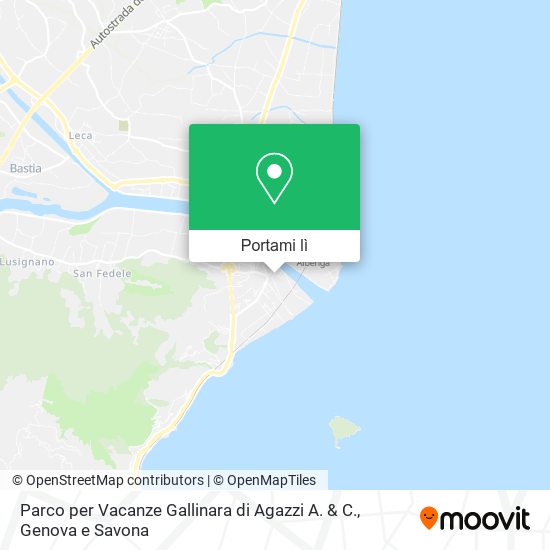 Mappa Parco per Vacanze Gallinara di Agazzi A. & C.