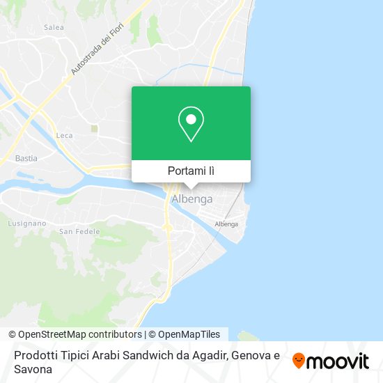 Mappa Prodotti Tipici Arabi Sandwich da Agadir