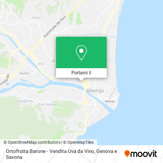 Mappa Ortofrutta Barone - Vendita Uva da Vino