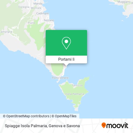 Mappa Spiagge Isola Palmaria