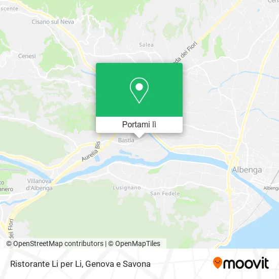 Mappa Ristorante Li per Li