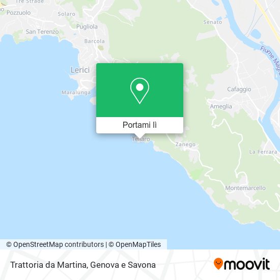 Mappa Trattoria da Martina