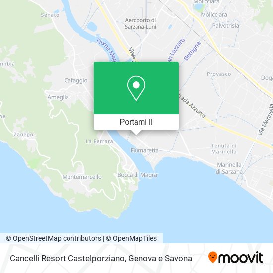 Mappa Cancelli Resort Castelporziano