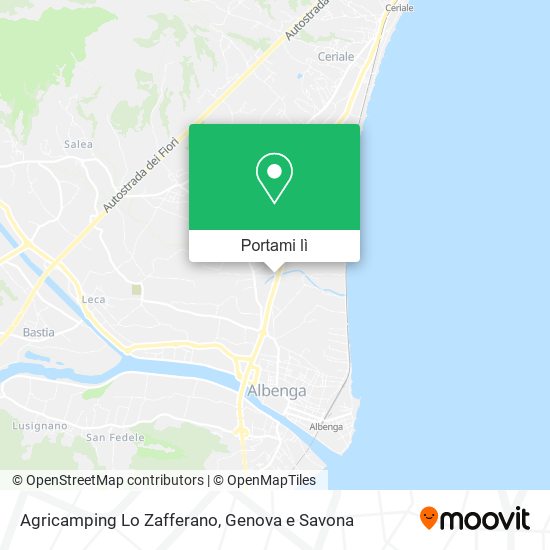 Mappa Agricamping Lo Zafferano
