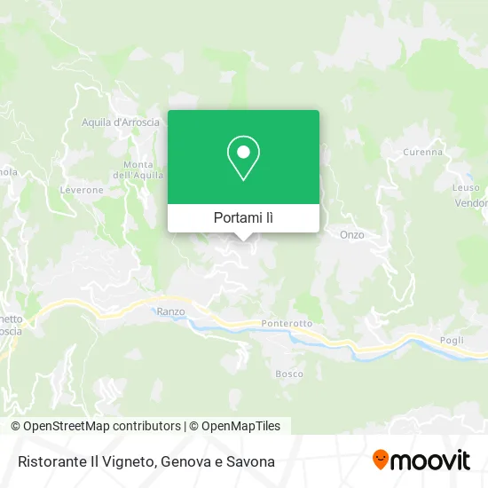 Mappa Ristorante Il Vigneto