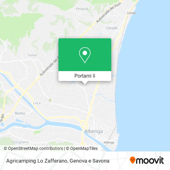 Mappa Agricamping Lo Zafferano
