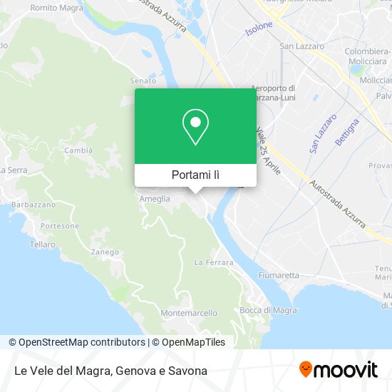 Mappa Le Vele del Magra