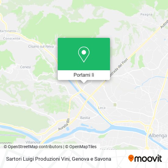 Mappa Sartori Luigi Produzioni Vini