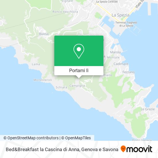 Mappa Bed&Breakfast la Cascina di Anna
