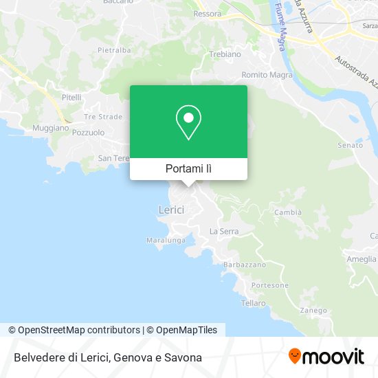 Mappa Belvedere di Lerici