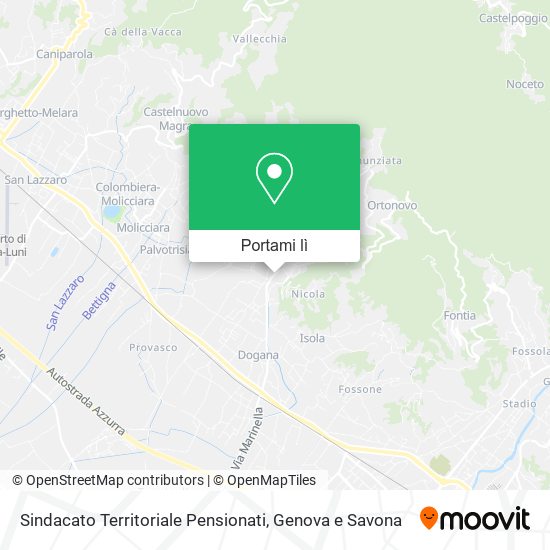 Mappa Sindacato Territoriale Pensionati