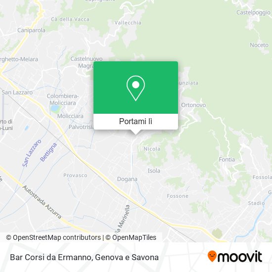 Mappa Bar Corsi da Ermanno