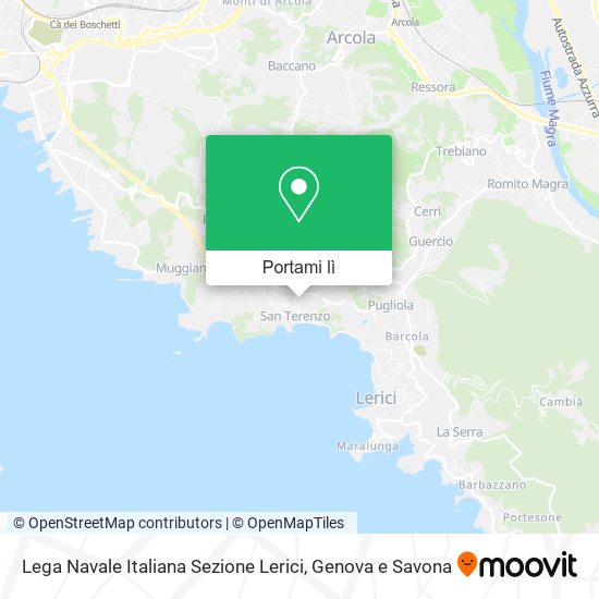 Mappa Lega Navale Italiana Sezione Lerici