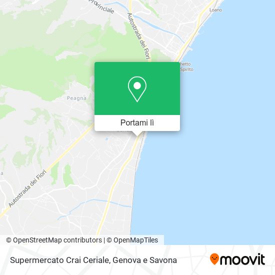 Mappa Supermercato Crai Ceriale