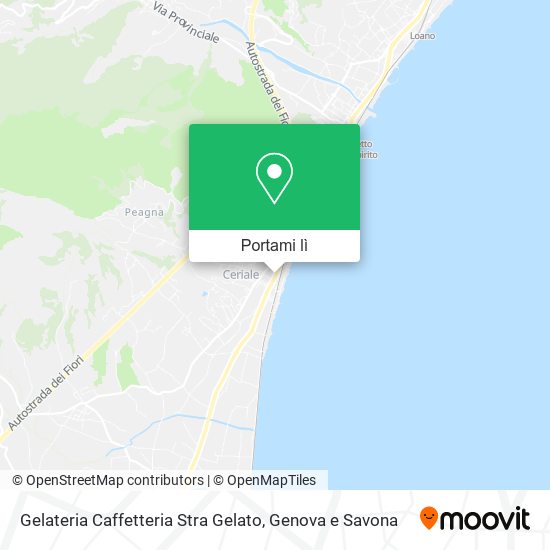 Mappa Gelateria Caffetteria Stra Gelato