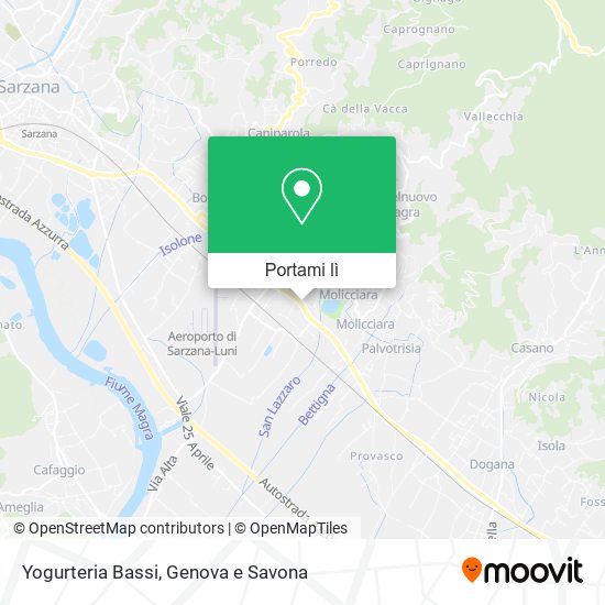 Mappa Yogurteria Bassi