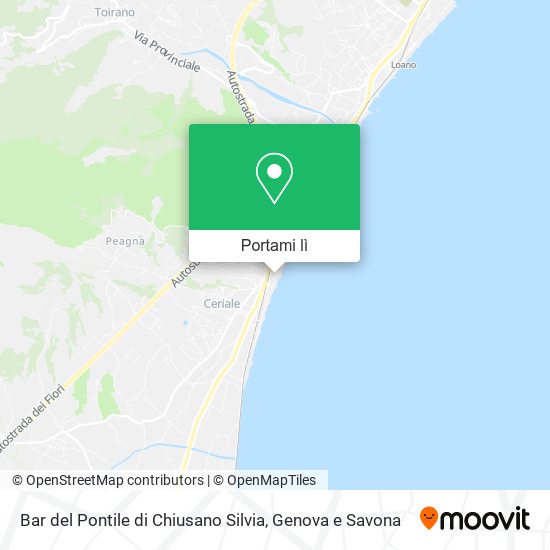 Mappa Bar del Pontile di Chiusano Silvia
