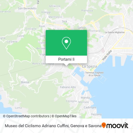 Mappa Museo del Ciclismo Adriano Cuffini