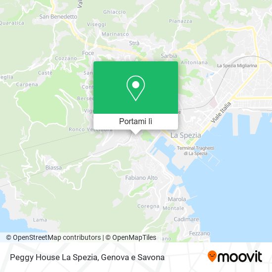 Mappa Peggy House La Spezia