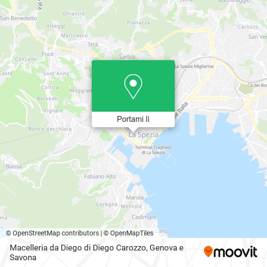 Mappa Macelleria da Diego di Diego Carozzo