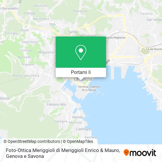 Mappa Foto-Ottica Meriggioli di Meriggioli Enrico & Mauro