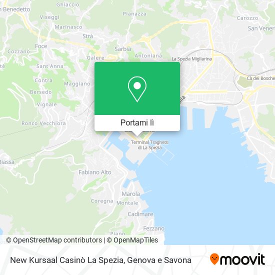 Mappa New Kursaal Casinò La Spezia