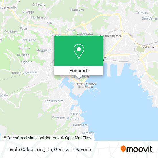 Mappa Tavola Calda Tong da