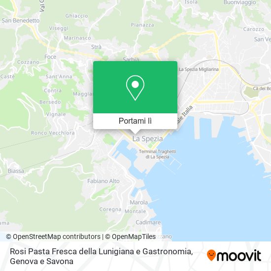 Mappa Rosi Pasta Fresca della Lunigiana e Gastronomia