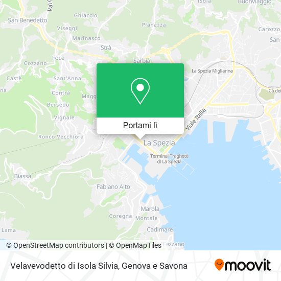 Mappa Velavevodetto di Isola Silvia