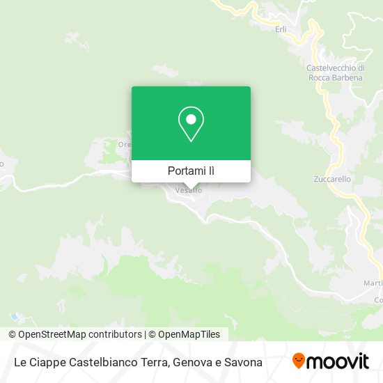Mappa Le Ciappe Castelbianco Terra