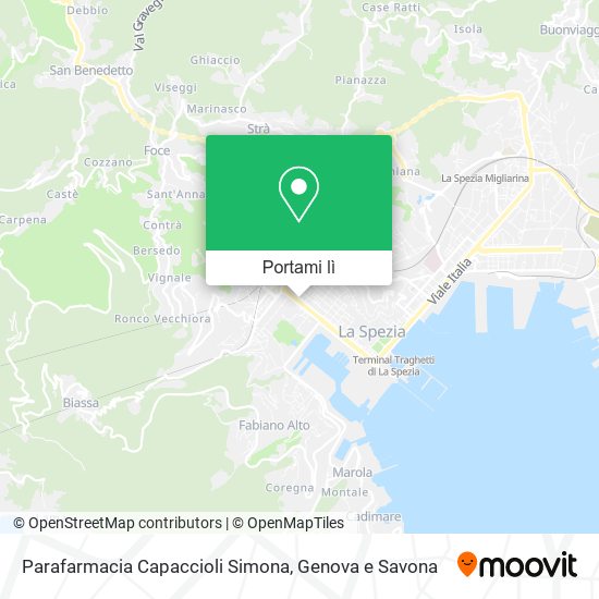 Mappa Parafarmacia Capaccioli Simona