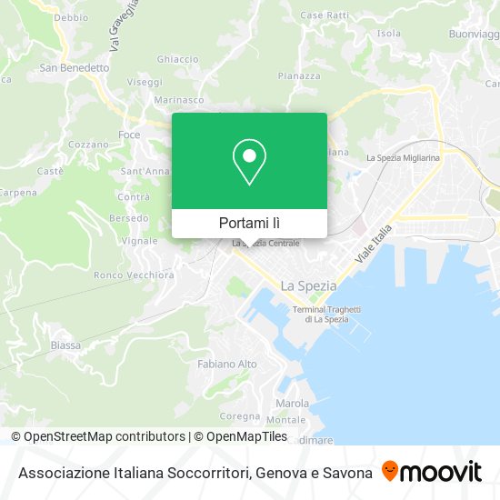 Mappa Associazione Italiana Soccorritori