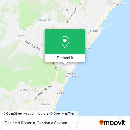 Mappa Panificio Rosetta
