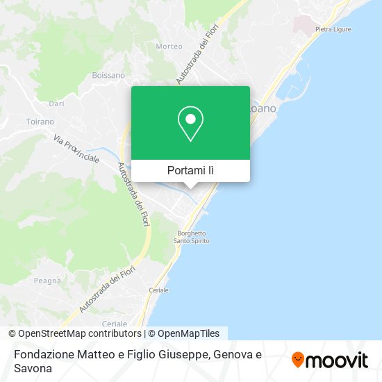 Mappa Fondazione Matteo e Figlio Giuseppe