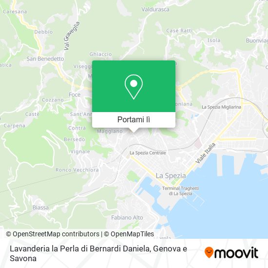 Mappa Lavanderia la Perla di Bernardi Daniela